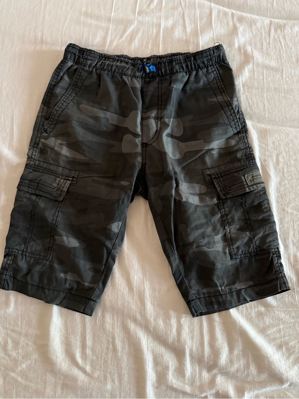 UNIONBAY Black Gray Camo Cargo Shorts
